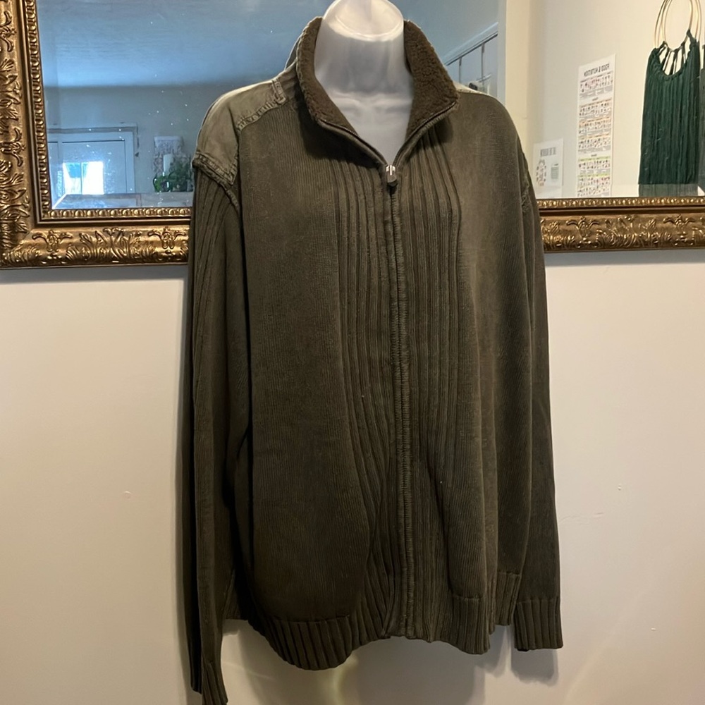 Solaris Men's Olive Green Sweater Sz XXL